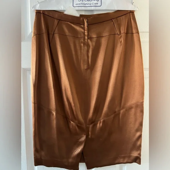 Dolce & Gabbana Bronze Pencil Skirt - Picture 2 of 5